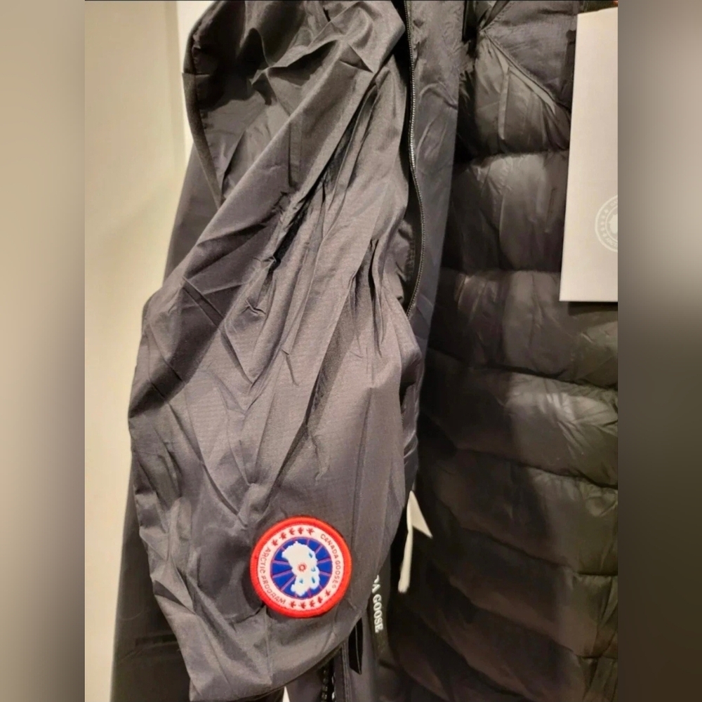Canada Goose Lodge Hoodie Mens Med NWT Matte Black - Picture 4 of 4
